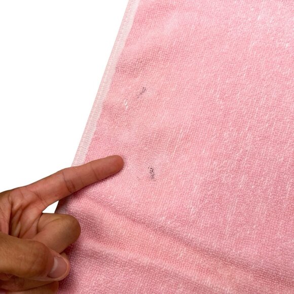 Vintage Pink Floral Hand Towel Indanthren Spring Flowers 18”x35” - Picture 5 of 9